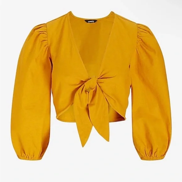 EXPRESS Linen Shorts Matching Set - Picture 4 of 7